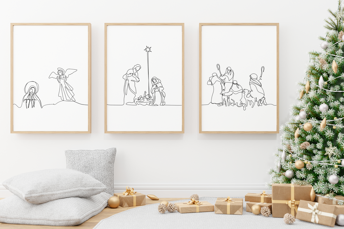 Nativity Line Art Prints